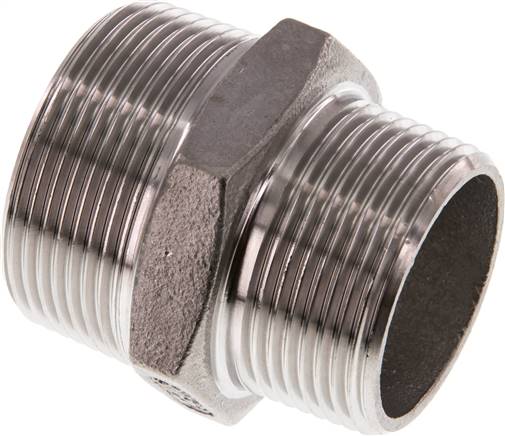 Doppelnippel R 1-1/2"-R 1-1/4", 1.4408