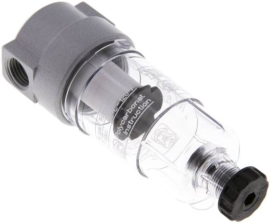 Mini-Filter G 1/4", Kunststoffbehälter