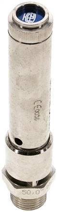 TÜV-Sicherheitsventil G 1/2" (DN10), 41,00 bar, Messing vernickelt