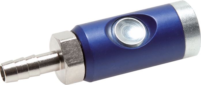 Sicherheits-Druckknopfkupplung (NW7,2), 6 (1/4")mm Schl., Stahl verzinkt