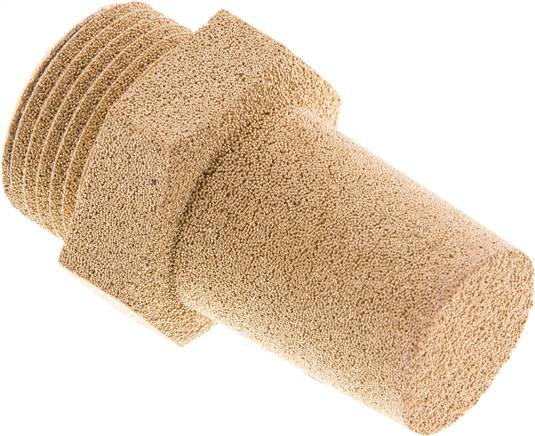 Schalldämpfer G 3/4", Sinterbronze, Sechskant