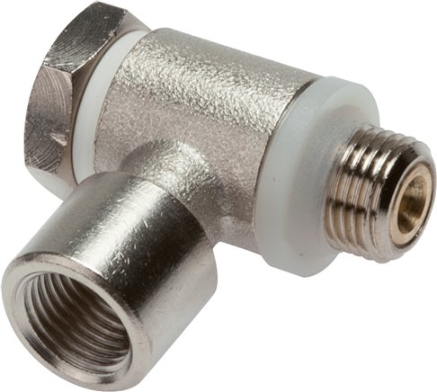 Drosselrückschlagventil G 3/8", zu- und abluftregelnd (C), Messing