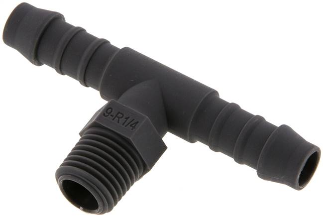 T-Gewindetülle R 1/4"-9 (3/8")mm, PA 6