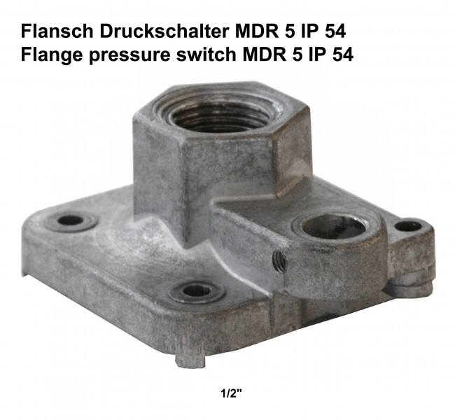 Condor Druckschalter Typ MDR 5/5 Sonderausführung mit Schutzart IP 65 G 1/2" Alu