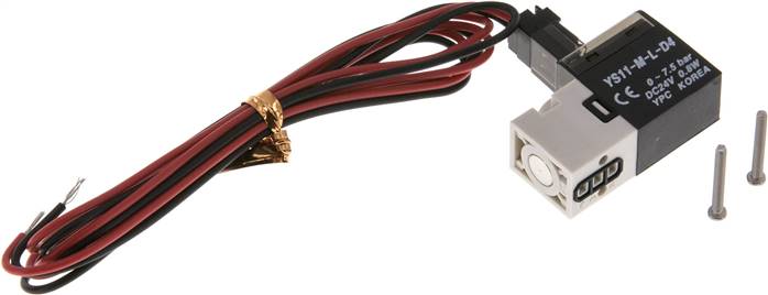 3/2-Wege Magnetventil,Flansch, Federrückstellung (NO), 24 V=