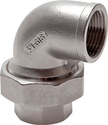 Winkel-Verschraubung konisch dichtend Rp 1-1/4" (IG), Edelstahl