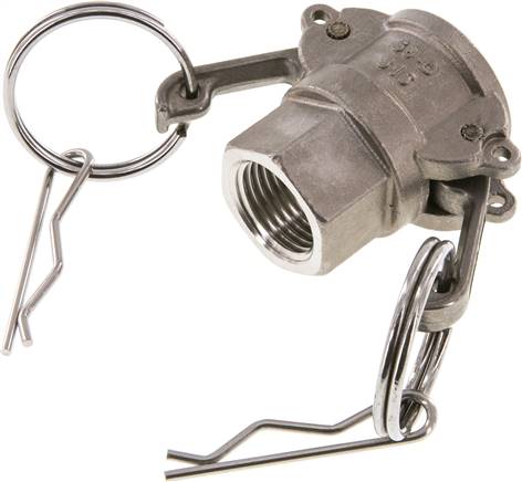 Kamlock-Kupplung (D) Rp 1/2"(IG), Edelstahl (1.4408)