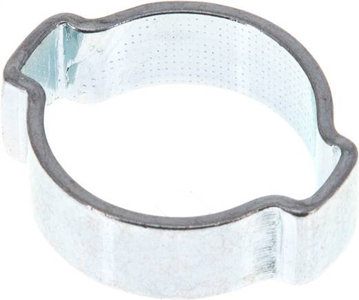 2-Ohr-Schlauchschelle 18 - 22mm, Stahl verzinkt (W1)