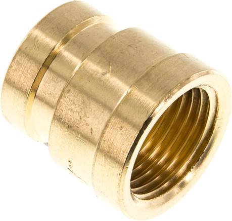 Rundmuffe G 1/2"-G 3/8", Messing