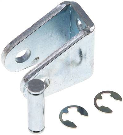 Lagerbock f. 20 & 25mm ISO 6432-Zylinder, Stahl verzinkt