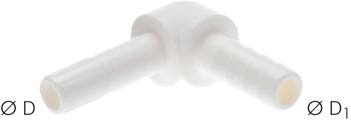 Winkel-Stecknippel 1/4" (6,35 mm)-6 (1/4")mm Schlauchtülle, IQS-LE