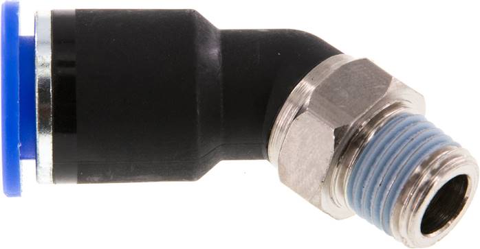 45°-Steckanschluss R 1/4"-12mm, IQS-Standard