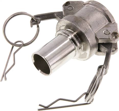 DIN/EN-Kamlock-Kupplung (C/CC) 25 (1")mm Schlauch, Edelstahl (1.4408)
