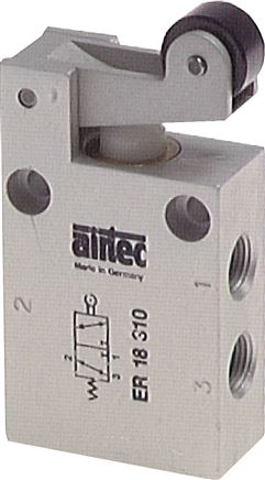 3/2-Wege (NC/NO) Endschalter mit Rolle, G 1/8"