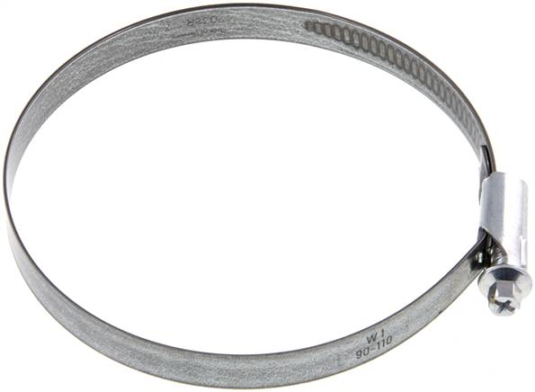 12mm Schlauchschelle 90 - 110mm, Stahl verzinkt (W1) (NORMA)