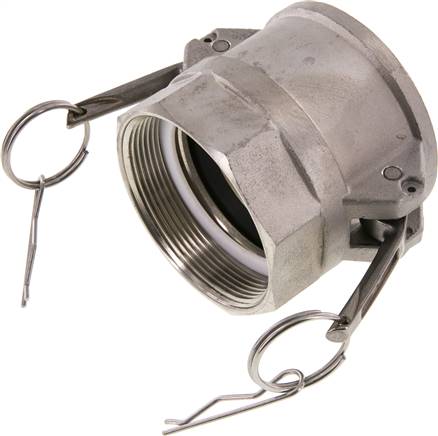 DIN/EN-Kamlock-Kupplung (D/DF) G 2-1/2"(IG), Edelstahl (1.4408)