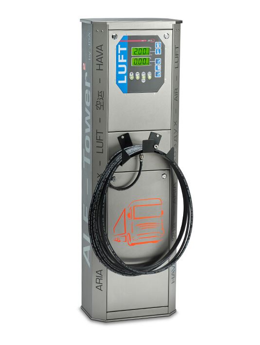 Reifenfüllstation ALF-TOWER² LKW digital Säulenfüller 10 bar inkl. 12 m Befüllschlauch