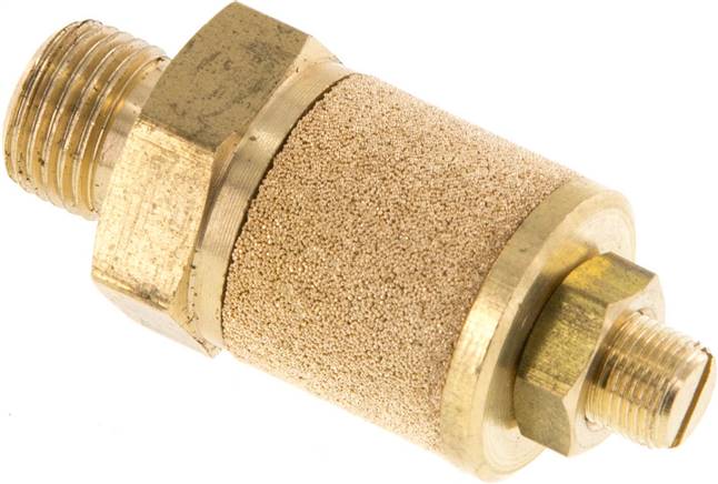 Drosselschalldämpfer G 1/8", Messing