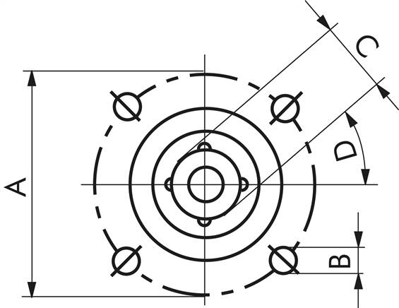 Pneumat. Drehantrieb Gr. 2, Feder-öffnend, F03