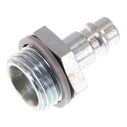 Tappo di accoppiamento (NW7.2) G 1/2"(AG), acciaio temprato e zincato