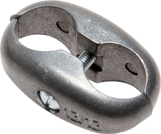Doppelschlauchklemme für Gas-/ Sauerstoffschlauch 13mm, Metall