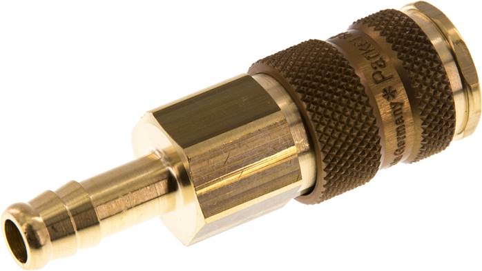 Schnellkupplung (NW7,2) 9 (3/8")mm Schlauch, braun, Dreieck 12,5 mm