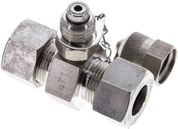 Messanschluss M16x2, 15 L (M22x1,5)-HD-Verschraubung, 1.4571