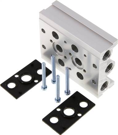 Reihenleiste (2-fach) für SF4000 (5/2 und 5/3-Wege)