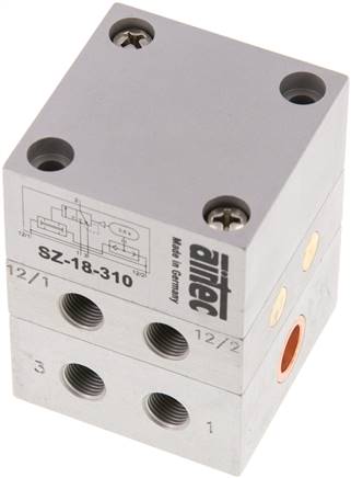 Zweihand-Sicherheitsblock G 1/8", 3/2-Wege (NC) Typ SZ 18 310