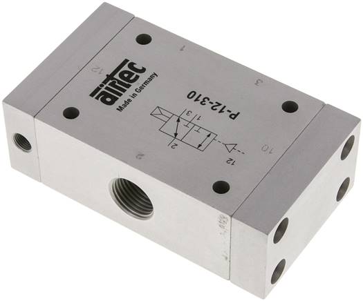 3/2-Wege Pneumatikventil mit Luftfeder, G 1/2"