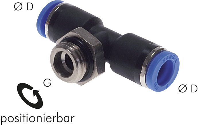 T-Steckanschluss G 1/2"-12mm, IQS-Standard