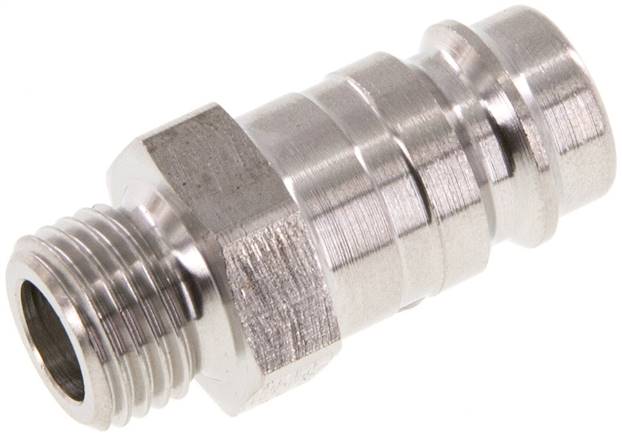 Kupplungsstecker (NW10) G 1/4"(AG), Edelstahl