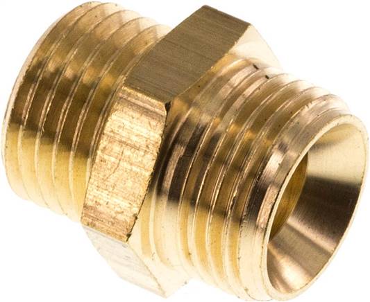 Doppelnippel G 3/8"-M 16x1,5, Messing