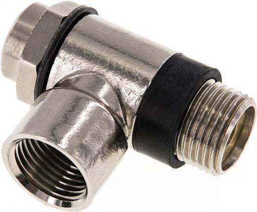 Drosselrückschlagventil G 1/2", zu- und abluftregelnd (C), Messing