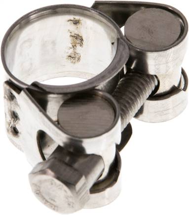 18mm Gelenkbolzenschelle, 17 - 19mm, 1.4301 (W4)