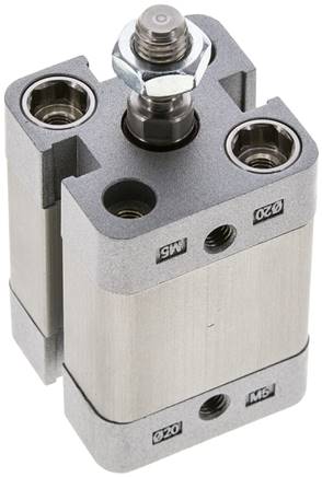 ISO 21287-Zylinder, doppeltw., Kolben 20mm, Hub 15mm, Kolbenstange AG