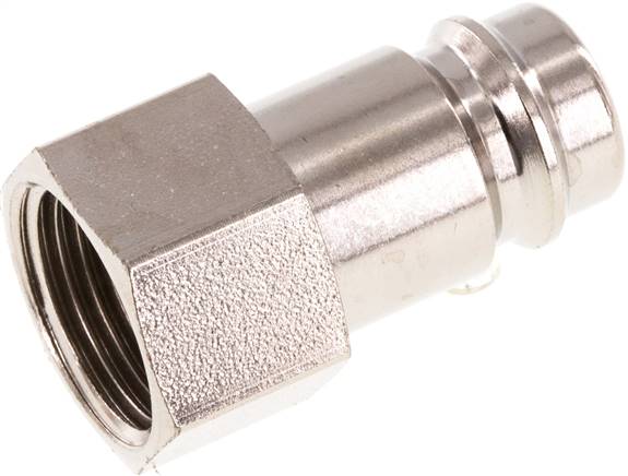 Kupplungsstecker (NW10) G 3/8"(IG), Stahl gehärtet & vernickelt