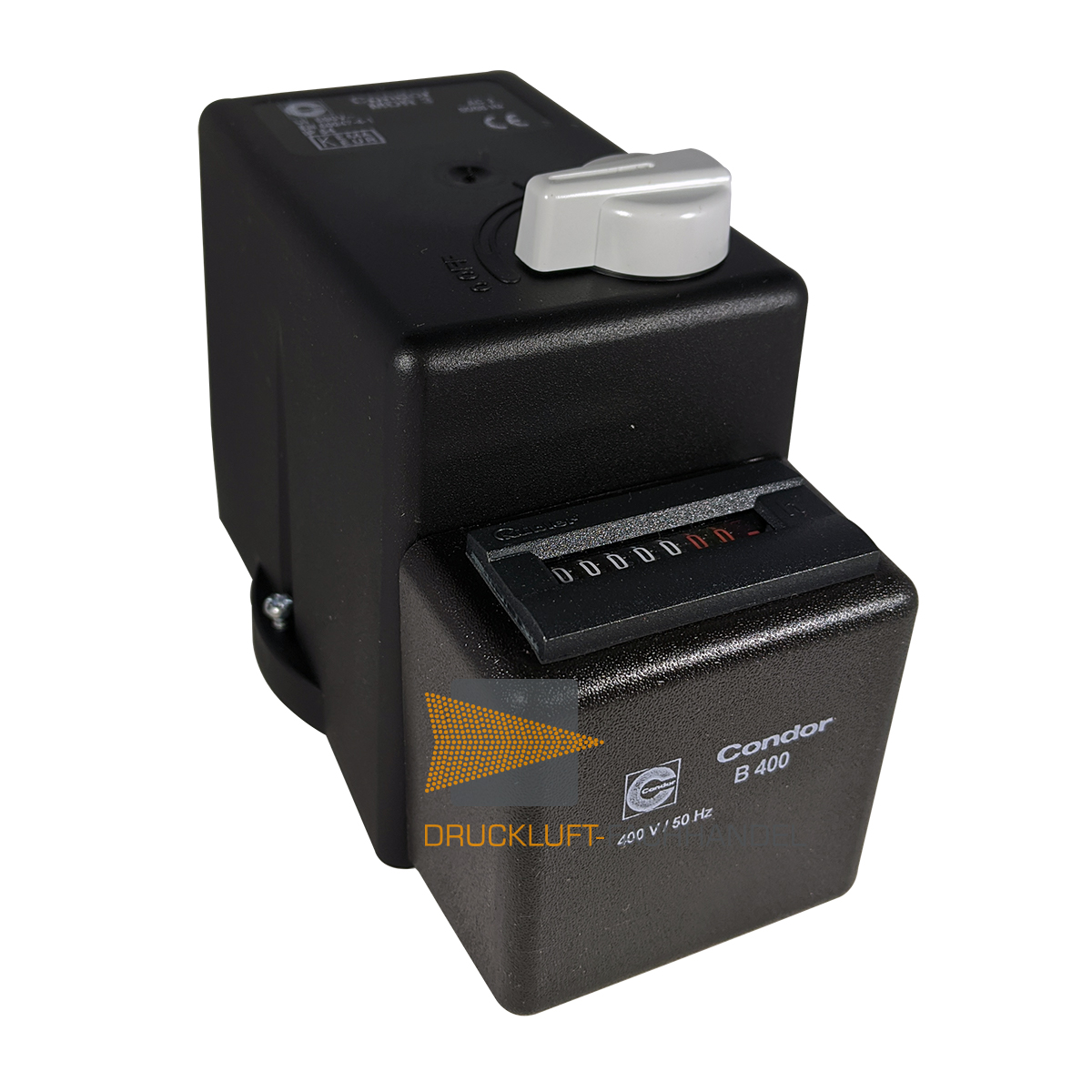 Ersatzhaube mit Betriebsstundenzähler MDR 3 für Condor Druckschalter mit E/A 400 V