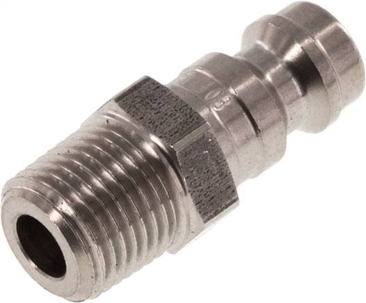 Kupplungsstecker (NW5) NPT 1/8"(AG), Edelstahl, NPT 1/8"