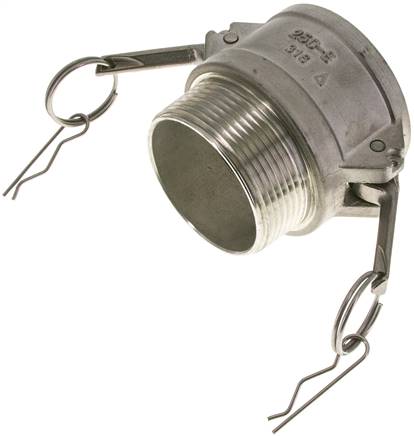 Kamlock-Kupplung (B) NPT 2-1/2"(AG), Edelstahl (1.4408)