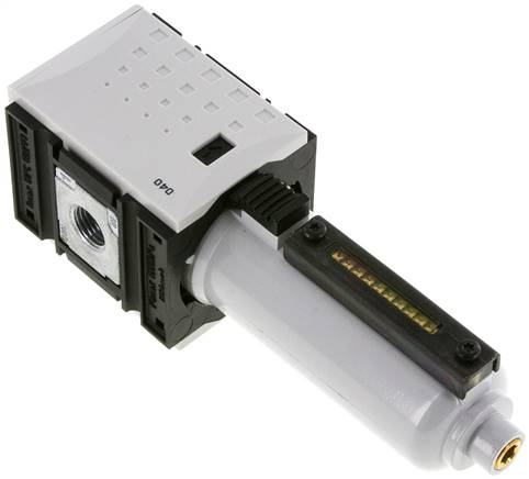 FUTURA Aktivkohlefilter G 1/4", Futura 1, Metallbehälter mit Sichtrohr