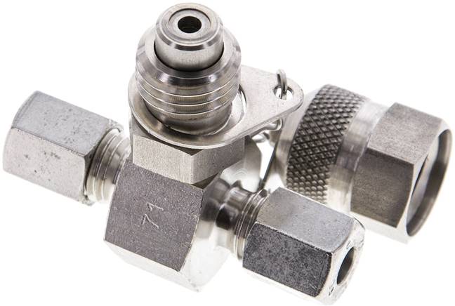 Messanschluss M16x2, 6 L (M12x1,5)-HD-Verschraubung, 1.4571