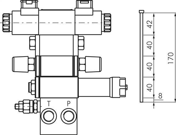 Zylinderschraube DIN 912 für NG 6-Ventile, M 5x160