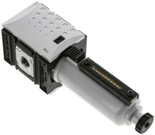 FUTURA Filter, G 1/4", Metallbehälter mit Sichtrohr, Metallbehälter mit Sichtrohr