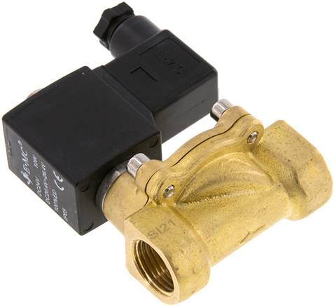 2/2-Wege Messing-Magnetventil G 1/2" 12 V= Eco (NO)