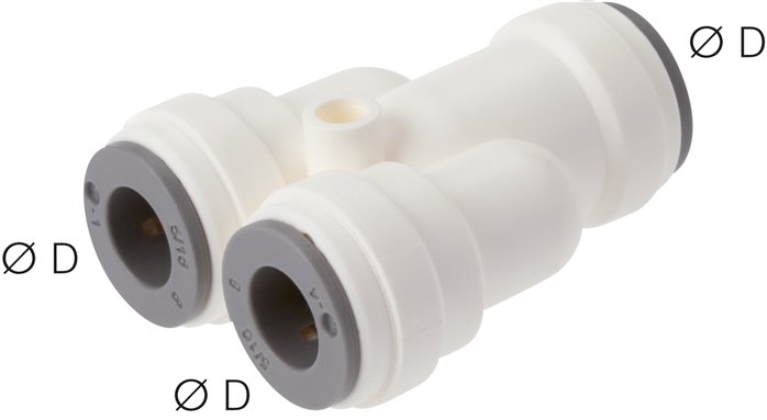 Y-Steckanschluss 5/16" (7,94 mm), IQS-LE (EPDM-Dichtung)