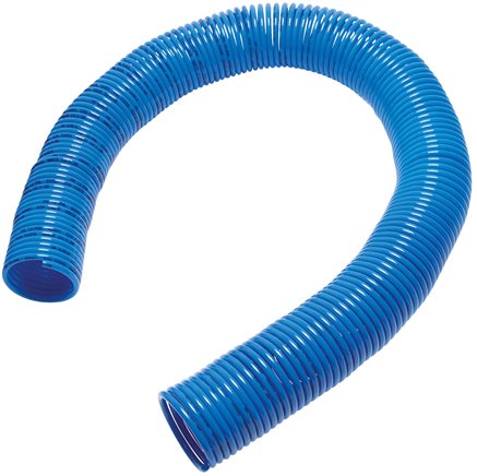 PA-Spiralschlauch 15 x 12 mm, blau, 15,0 mtr. Arbeitslänge