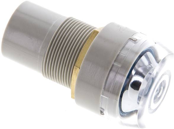 Kunststoff-Druckanzeige, blau, Steckschlauch 4 mm Ø außen