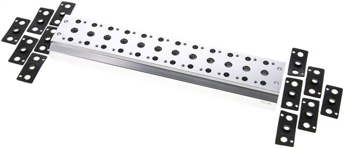 Mehrfachanschlussplatte (12-fach) für 5/2-Wege & 5/3-Wege Ventile zu V 51-12