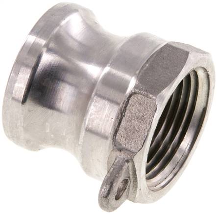 Kamlock-Stecker (A) NPT 3/4"(IG), Edelstahl (1.4408)